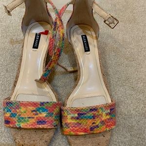 Ladies wedge Sandler size 6